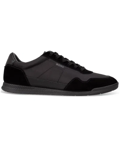 HUGO BOSS BOSS BY HUGO BOSS MEN'S TITANIUM RUNNER SNEAKERS