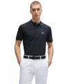 Hugo Boss Boss By  Men's Tonal Logo Slim-fit Polo Shirt In Multi