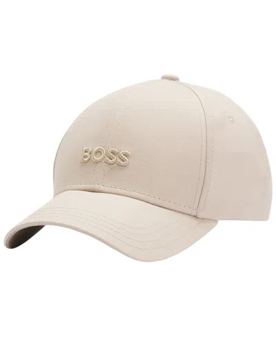 Hugo Boss Boss By  Men's Embroidered Logo Six-panel Cap In Open Beige