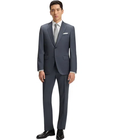 Hugo Boss Boss By  Men's Virgin-wool Serge Suit Jacket In Gray