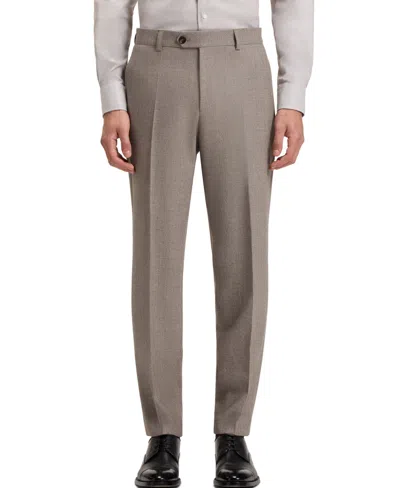 Hugo Boss Boss By  Men's Virgin Wool Tapered-fit Pants In Brown