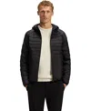 Hugo Boss Boss By  Men's Water-repellent Hooded Jacket In Black