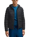 Hugo Boss J_thor 2 Black Oversized Down Jacket With Hood In Black