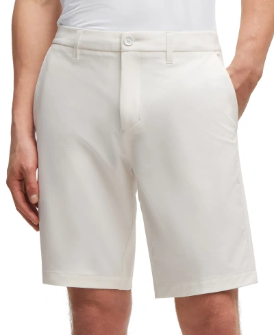 Hugo Boss Boss By  Men's Water-repellent Slim-fit Shorts In White