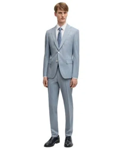 Hugo Boss Boss By  Mens Stretch Chiffon Formal Suit Separate In Open Beige