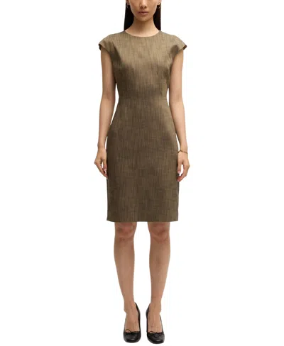 Hugo Boss Boss By  Women's Cap-sleeve Dress In Open Misc