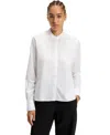 Hugo Boss Boss By  Women's Cotton Poplin Regular-fit Blouse In White