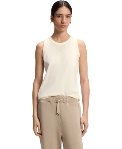 Hugo Boss Boss By  Women's Cotton-modal Slim-fit Tank Top In Brown