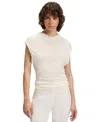 Hugo Boss Boss By  Women's High-neck Matte Fabric Top In White