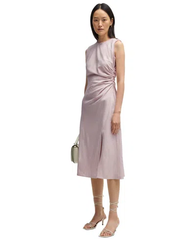 HUGO BOSS BOSS BY HUGO BOSS WOMEN'S MELANGE CREW-NECK DRESS