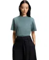 Hugo Boss Relaxed-fit T-shirt In Mercerized Cotton In Green