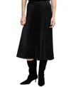 Hugo Boss Pliss Skirt With Micro Print In Black