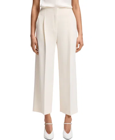 Hugo Boss Tulotta High Rise Culotte Trousers In Multi