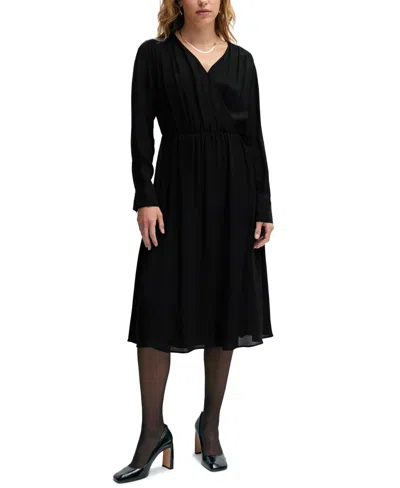 Hugo Boss Boss By  Women's Regular-fit Dress In Black