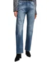 Hugo Boss Boss By  Women's Straight-fit Faded-blue Jeans In Purple