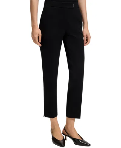 Hugo Boss Boss By  Women's Stretch Punto Milano Slim-fit Pants In Black