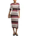 Hugo Boss Structured-stripe Dress In Stretch-cotton Jersey In Open Misc