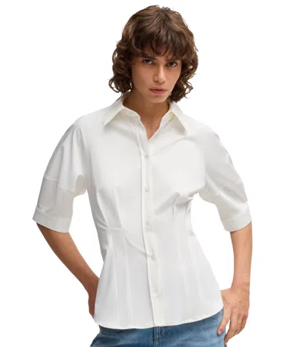 HUGO BOSS BOSS BY HUGO BOSS WOMEN'S TAILORED BLOUSE