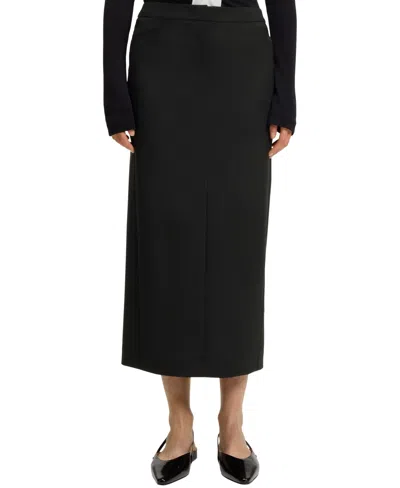 Hugo Boss Boss By  Women's Virgin Wool Pencil Skirt In Black