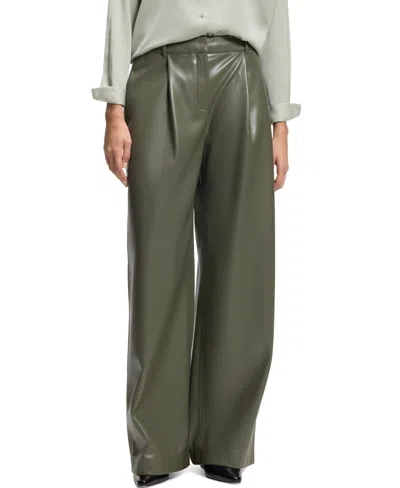 Hugo Boss Boss By  Women's Wide-leg Pants In Green