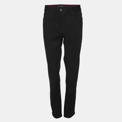 Pre-owned Hugo Boss Boss By  X Porsche Black Spandex Tapered Fit Pants Xl