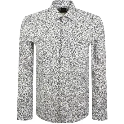 Hugo Boss Boss C Hank Kent Shirt Green In White