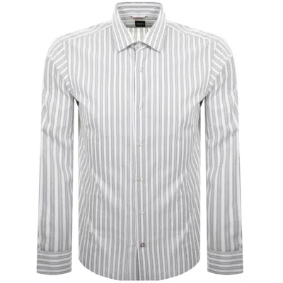 Hugo Boss Boss C Joe Kent Shirt Green In White