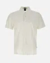Hugo Boss Boss Cotton Polo In White