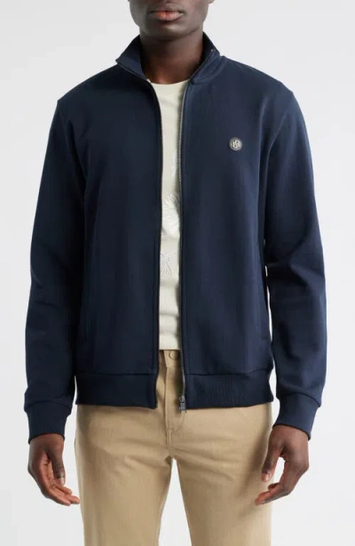 Hugo Boss Boss C-siza Full Zip Sweatshirt In Blue