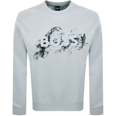 Hugo Boss Boss C Soleri 215 Sweatshirt Open Blue
