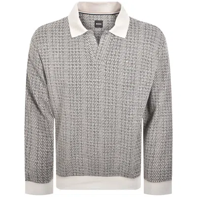 Hugo Boss Boss C Sota 102 Sweatshirt Off White In Gray