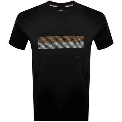 Hugo Boss Boss C Taut 10 Mercerised T Shirt Black In Multi