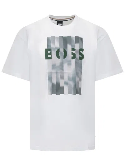 Hugo Boss Boss C-tessin T-shirt In White