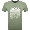 Hugo Boss Boss C Thompson 214 T Shirt Green In Green