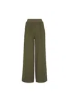 Hugo Boss Elastic Waist Casual Pants In Verde