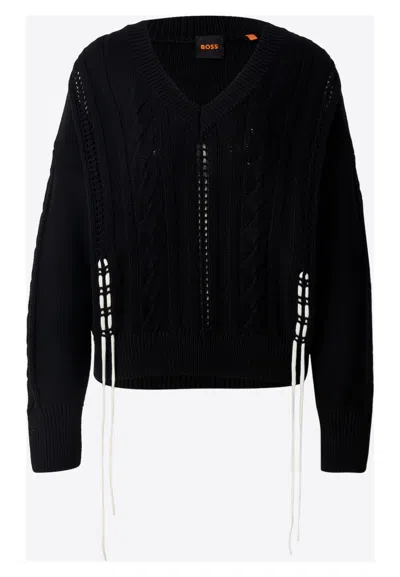 Hugo Boss Boss C_fangallo Sweater In Black