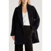 Hugo Boss Boss Calodin Wool Coat In Black