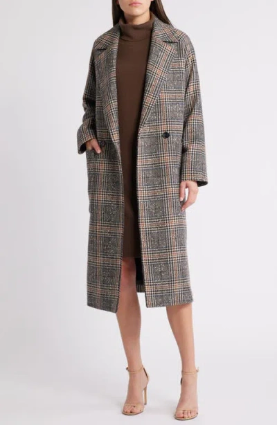 Hugo Boss Boss Calodino Plaid Coat In Multi Plaid