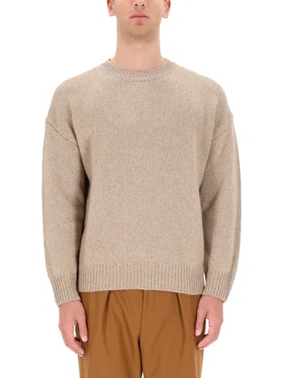 Hugo Boss Boss Camel Cashmere Sweatshirt In Neutral