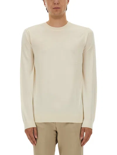 HUGO BOSS BOSS CAMEL REGULAR FIT WOOL SWEATER
