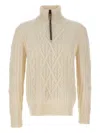 Hugo Boss Harpreno Virgin Wool And Cashmere Sweater In White