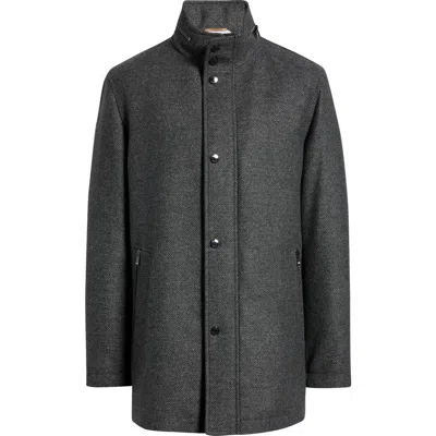 Hugo Boss Boss Camron Wool Blend Coat In Gray