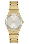 Hugo Boss Women's Candor Sport Quartz Ionic Plated Thin Gold-tone Stainless-steel Watch, 32mm In Gold
