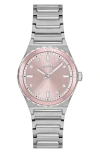 Hugo Boss Women's Candor Sport Quartz Stainless-steel Watch, 32mm In Pink