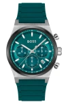 Hugo Boss Candor Chronograph, 41mm In Green
