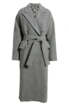 Hugo Boss Boss Capady Belted Coat In Gray