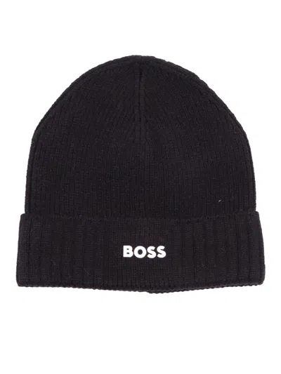 Hugo Boss Kids' Boss Cappello In Black