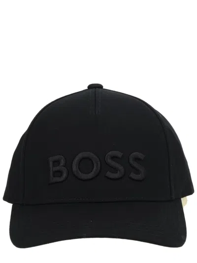 Hugo Boss Curved Visor Cap Breathable Lightweight Design In Black