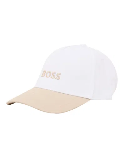 Hugo Boss Kids' Boss Cappello In White