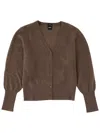 Hugo Boss Boss Cardigan "furvona" In Brown